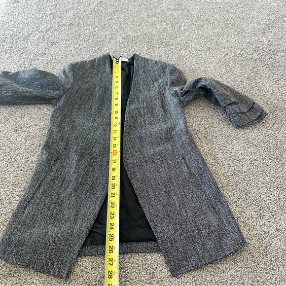 Babaton Power Hip Blazer Size 0 Black Grey Melange Aritzia - Picture 12 of 12